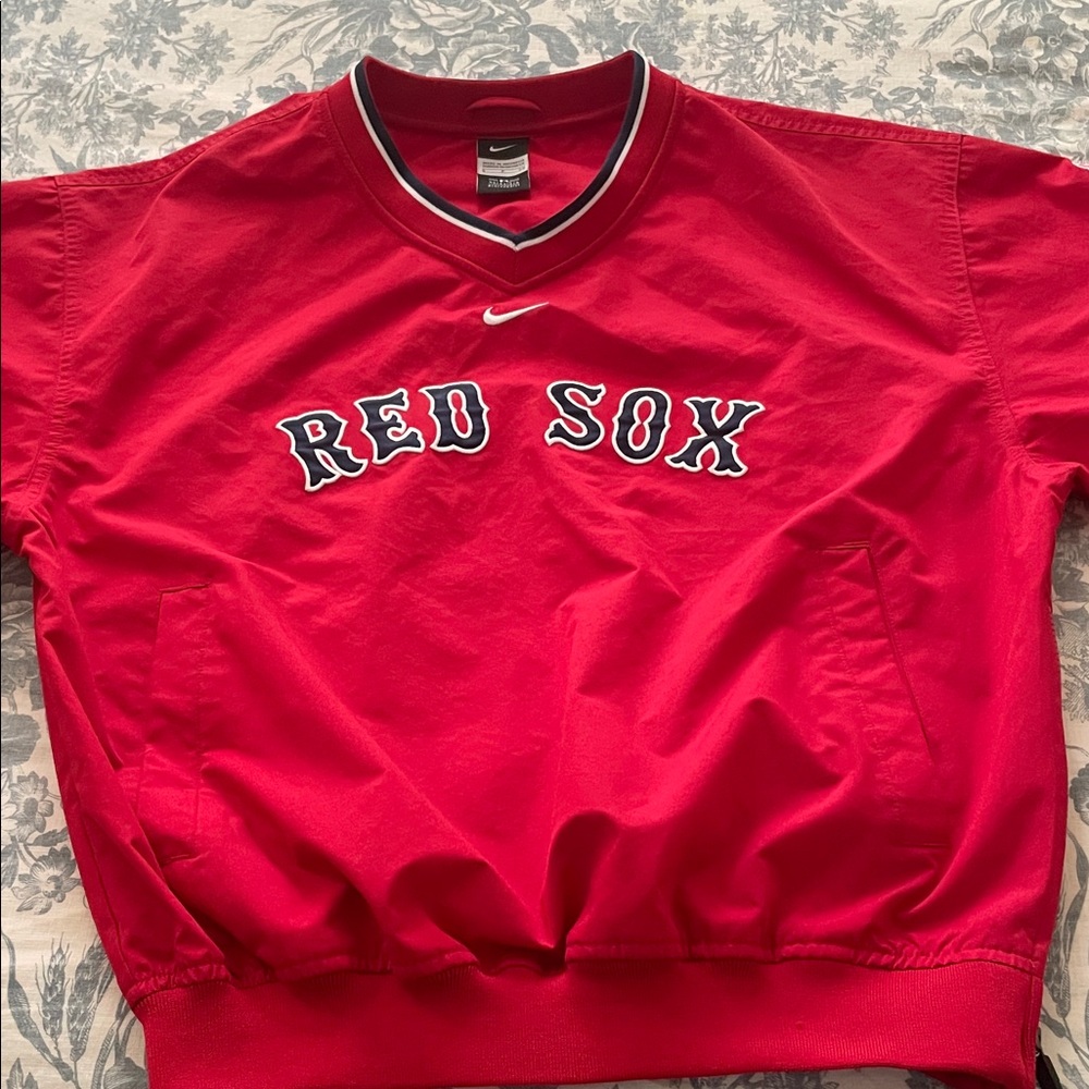 Nike MLB Red Boston Red Sox Pullover Windbreaker